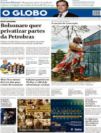 Capa do jornal O Globo 20/11/2018