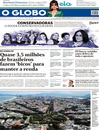 Capa do jornal O Globo 07/04/2019