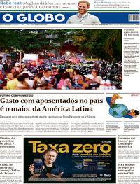 Capa do jornal O Globo 07/05/2019