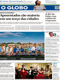 Capa do jornal O Globo 21/04/2019