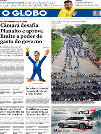 Capa do jornal O Globo 27/03/2019