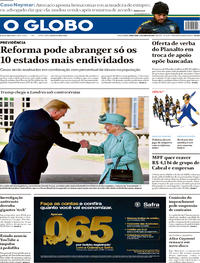 Capa do jornal O Globo 04/06/2019