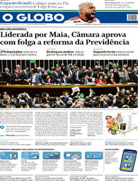 Capa do jornal O Globo 11/07/2019