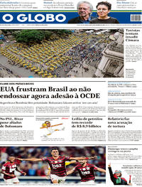 Capa do jornal O Globo 11/10/2019