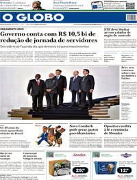Capa do jornal O Globo 15/11/2019