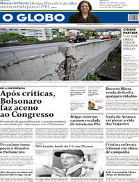 Capa do jornal O Globo 21/05/2019
