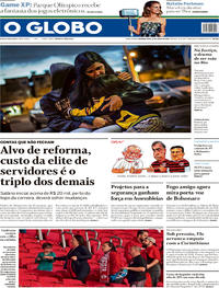 Capa do jornal O Globo 22/07/2019