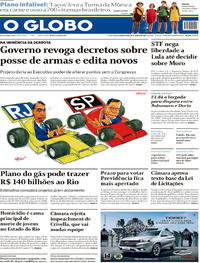 Capa do jornal O Globo 26/06/2019