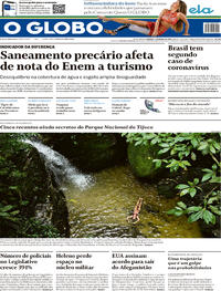 Capa do jornal O Globo 01/03/2020