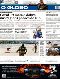 Capa do jornal O Globo 01/08/2020