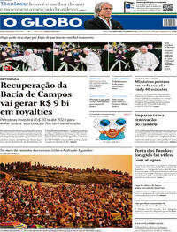 Capa do jornal O Globo 02/01/2020