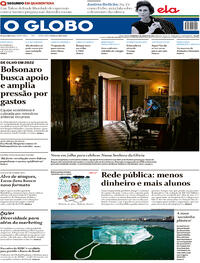 Capa do jornal O Globo 02/08/2020