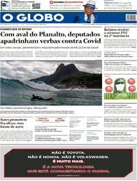 Capa do jornal O Globo 04/07/2020