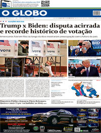 Capa do jornal O Globo 04/11/2020