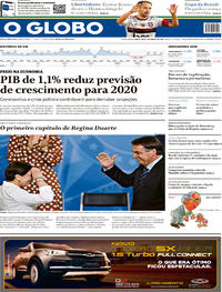 Capa do jornal O Globo 05/03/2020
