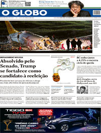 Capa do jornal O Globo 06/02/2020