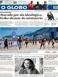 Capa do jornal O Globo 06/07/2020