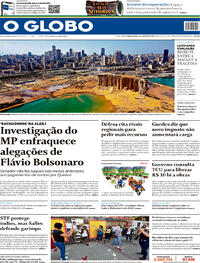 Capa do jornal O Globo 06/08/2020