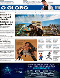Capa do jornal O Globo 06/12/2020