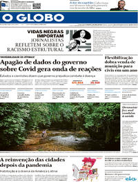 Capa do jornal O Globo 07/06/2020