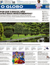 Capa do jornal O Globo 08/03/2020