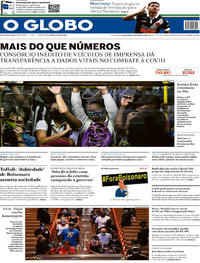 Capa do jornal O Globo 09/06/2020