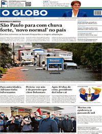 Capa do jornal O Globo 11/02/2020