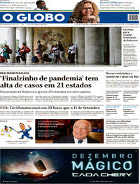Capa do jornal O Globo 11/12/2020