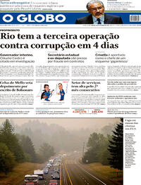 Capa do jornal O Globo 12/09/2020