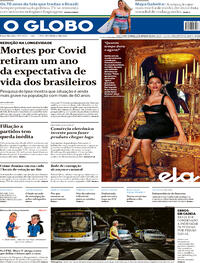 Capa do jornal O Globo 13/09/2020