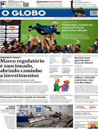 Capa do jornal O Globo 16/07/2020