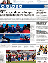 Capa do jornal O Globo 16/10/2020