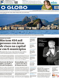 Capa do jornal O Globo 19/01/2020