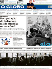Capa do jornal O Globo 23/08/2020