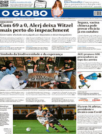 Capa do jornal O Globo 24/09/2020