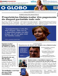 Capa do jornal O Globo 26/07/2020