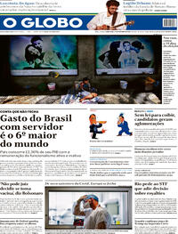 Capa do jornal O Globo 27/10/2020