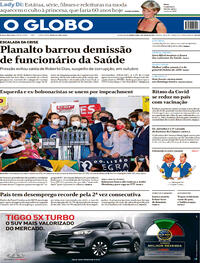 Capa do jornal O Globo 01/07/2021