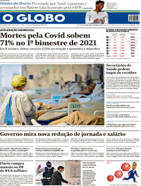 Capa do jornal O Globo 02/03/2021