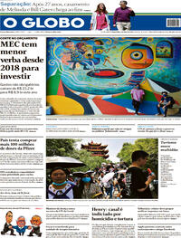 Capa do jornal O Globo 04/05/2021