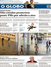 Capa do jornal O Globo 04/09/2021