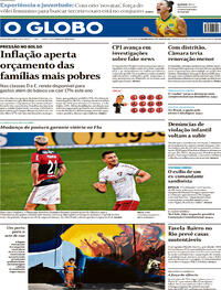 Capa do jornal O Globo 05/07/2021