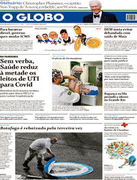 Capa do jornal O Globo 06/02/2021