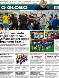 Capa do jornal O Globo 06/09/2021