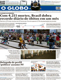 Capa do jornal O Globo 07/04/2021