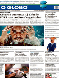 Capa do jornal O Globo 07/12/2021