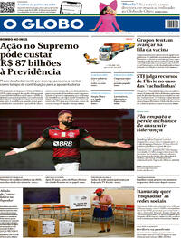 Capa do jornal O Globo 08/02/2021