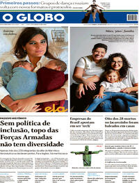 Capa do jornal O Globo 09/05/2021