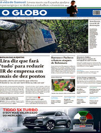 Capa do jornal O Globo 10/07/2021
