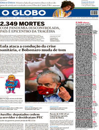 Capa do jornal O Globo 11/03/2021